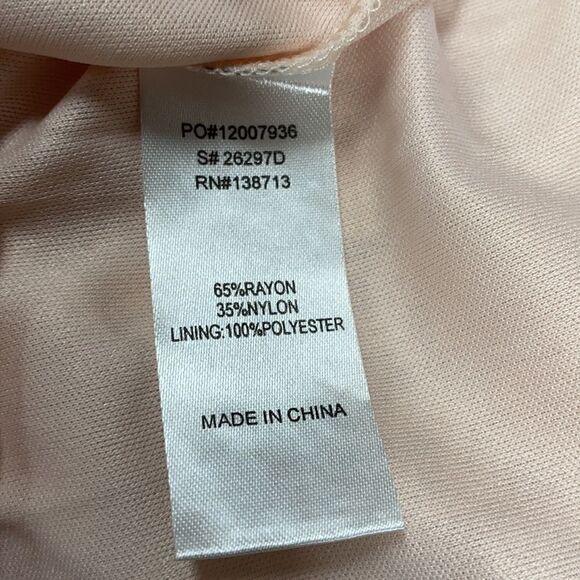 Doe & Rae Peach Lace Sleeveless Dress NWT - Picture 6 of 7